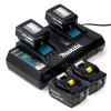 Startset: 4x Makita BL1860B / 18V LXT accu's + duolader (18 V, 6.0 Ah, origineel) AMA00482 - 1