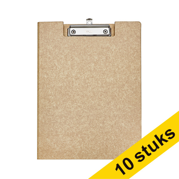 Aanbieding: 10x Maul Balance klembord met omslag houtnerf A4 staand 424885 - 1