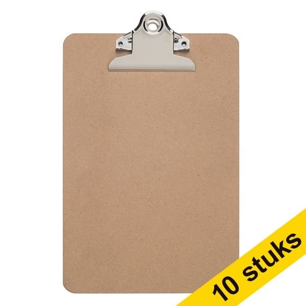 Aanbieding: 10x Maul houten klembord met grote klem A5 staand 424759 - 1