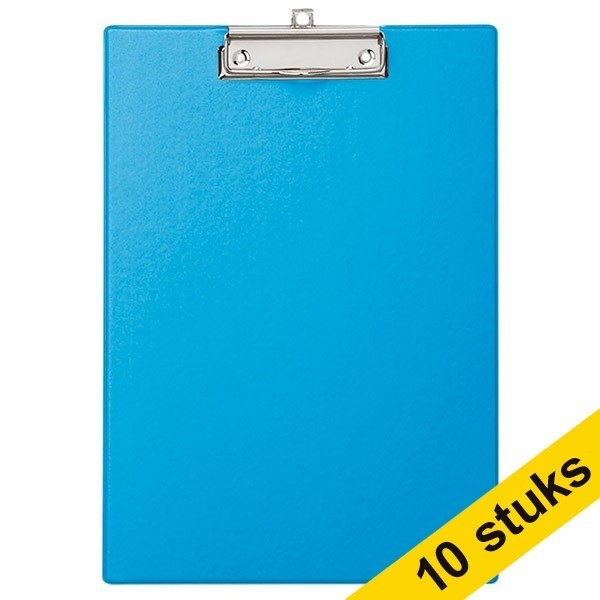 Aanbieding: 10x Maul klembord lichtblauw A4 staand 424753 - 1