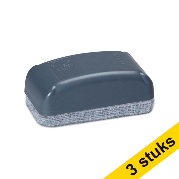 Aanbieding: 3x Maul 12-laags vlies whiteboardwisser 9,4 x 4,9 cm 424835 - 1