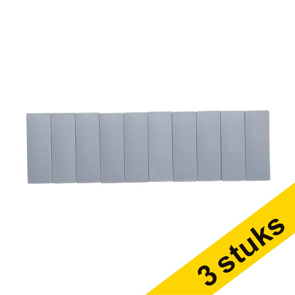 Maul Aanbieding: 3x Maul Solid magneten rechthoek 54 x 19 mm grijs (10 stuks)  424863 - 1
