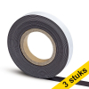 Aanbieding: 3x Maul magneetband zelfklevend 2,5 cm x 10 m 424832 - 1