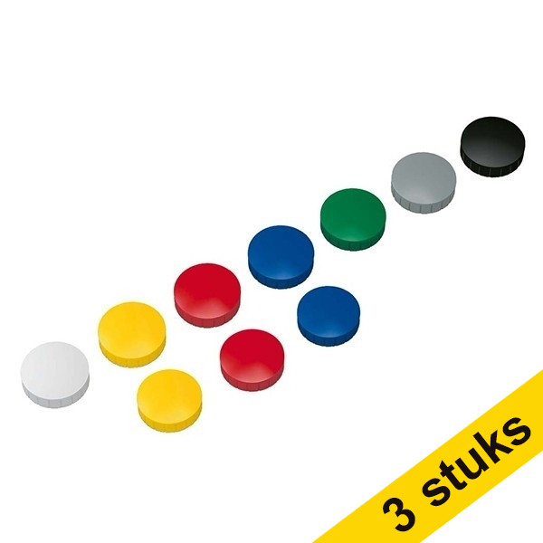 Aanbieding: 3x Maul magneten extra sterk 38 mm gekleurd (10 stuks) 424825 - 1