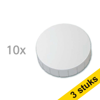 Aanbieding: 3x Maul magneten extra sterk 38 mm wit (10 stuks)