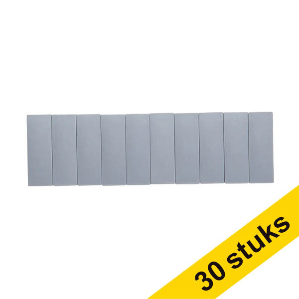 Aanbieding: 3x Maul magneten rechthoek 54 x 19 mm grijs (10 stuks) 424863 - 1