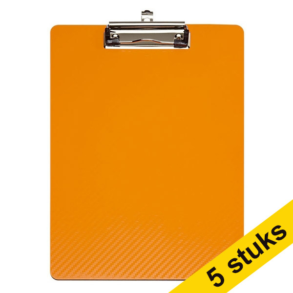 Aanbieding: 5x Maul Flexx klembord oranje A4 staand 402459 - 1