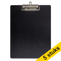 Aanbieding: 5x Maul Flexx klembord zwart A4 staand