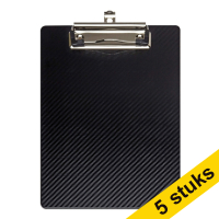 Aanbieding: 5x Maul Flexx klembord zwart A5 staand