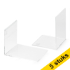 Maul Aanbieding: 5x Maul acryl boekensteunen transparant 10 x 10 x 8 cm (2 stuks)  402417