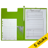 Aanbieding: 5x Maul klembord met omslag lichtgroen A4 staand 402473 - 1