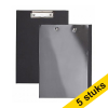 Aanbieding: 5x Maul klembord zwart met insteekhoes A4 staand 402461 - 1