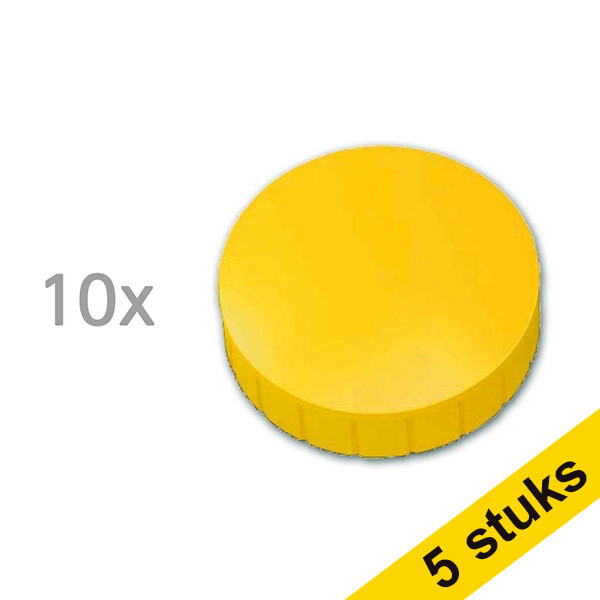Aanbieding: 5x Maul magneten 32 mm geel (10 stuks) 424810 - 1