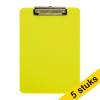 Aanbieding: 5x Maul neon klembord transparant geel A4 staand 402452 - 1