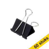 Aanbieding: 5x Maul papierklem 25 mm zwart (12 stuks) 402435