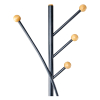 Maul Aura kapstok hout (4 haken) 9405570 402402 - 2
