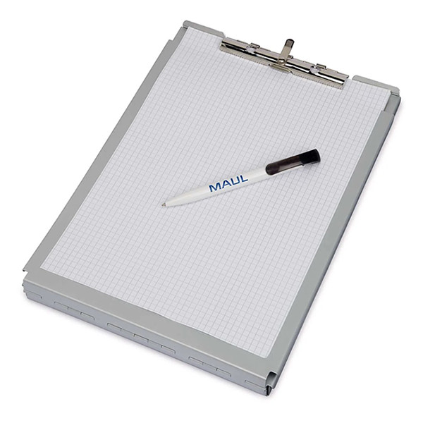Maul Case klembord met opbergvak zilver A4 staand 2354808 402320 - 3
