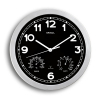 Maul Drive radiogestuurde kunststof wandklok grijs met zwarte wijzerplaat (Ø 30 cm) 9059095 402495 - 1
