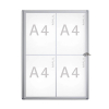 Maul Extraslim binnenvitrine 4 x A4 aluminium