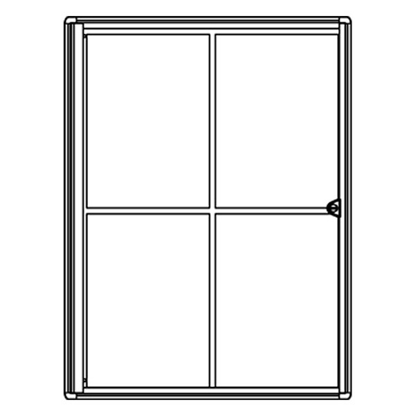 Maul Extraslim binnenvitrine 4 x A4 aluminium 6820408 402394 - 2