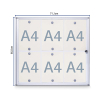 Maul Extraslim binnenvitrine 6 x A4 aluminium 6820608 402395 - 1