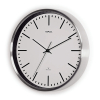 Maul Fly radiogestuurde aluminium wandklok zilvergrijs met witte wijzerplaat (Ø 30,5 cm) 9063402 402517 - 2