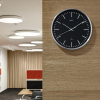 Maul Fly radiogestuurde aluminium wandklok zilvergrijs met zwarte wijzerplaat (Ø 30,5 cm) 9063490 402518 - 5