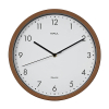 Maul Grain donker houten wandklok met witte wijzerplaat (Ø 30 cm) 354876 - 1