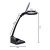 Maul Iris led-loeplamp met voet dimbaar zwart 8261290 424846 - 2