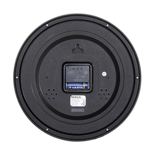 Maul Step radiogestuurde kunststof wandklok grijs met witte wijzerplaat (Ø 30 cm) 9053095 402497 - 4