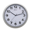 Maul Step radiogestuurde kunststof wandklok grijs met witte wijzerplaat (Ø 40 cm) 9054095 402494 - 1