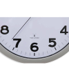 Maul Step radiogestuurde kunststof wandklok grijs met witte wijzerplaat (Ø 40 cm) 9054095 402494 - 3