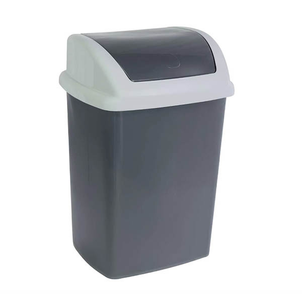 Maul Swing afvalbak (24 liter, grijs) 354897 - 1