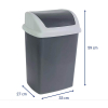Maul Swing afvalbak (24 liter, grijs) 354897 - 2