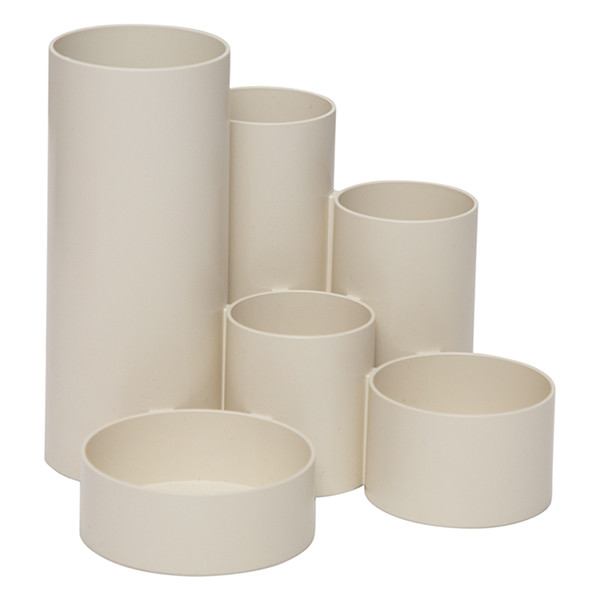 Maul Tubo pennenhouder van gerecycled kunststof wit 4115602 424903 - 1