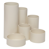 Maul Tubo pennenhouder van gerecycled kunststof wit 4115602 424903