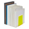Maul acryl boekensteunen neongeel transparant 13 x 10 x 10 cm (2 stuks) 3513611 402339 - 6