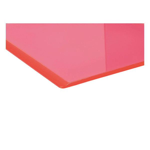 Maul acryl boekensteunen neonroze transparant 13 x 10 x 10 cm (2 stuks) 3513621 402340 - 4