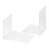 Maul acryl boekensteunen transparant 10 x 10 x 13 cm (2 stuks) 3513505 402196 - 1