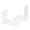 Maul acryl boekensteunen transparant 10 x 10 x 8 cm (2 stuks) 3513305 402255 - 1