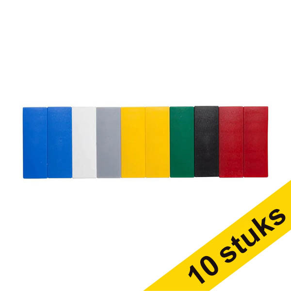 Maul magneten rechthoek 54 x 19 mm gekleurd (10 stuks) 402240 - 1