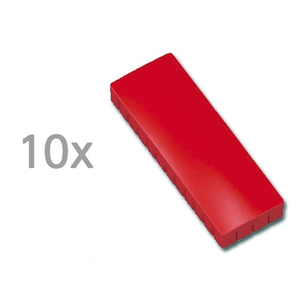 Maul magneten rechthoek 54 x 19 mm rood (10 stuks) 6165025 402088 - 1