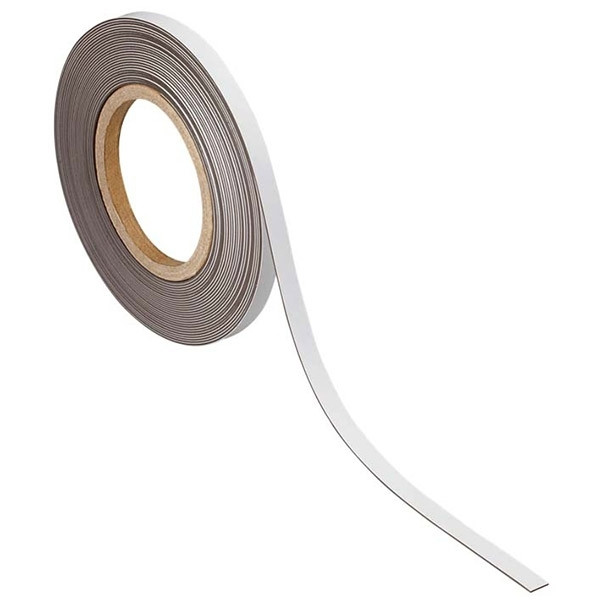 Maul magnetische etiketband uitwisbaar wit 2 cm x 10 m 6524302 402125 - 1