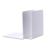 Maul metalen boekensteunen wit 14 x 14 x 12 cm (2 stuks)