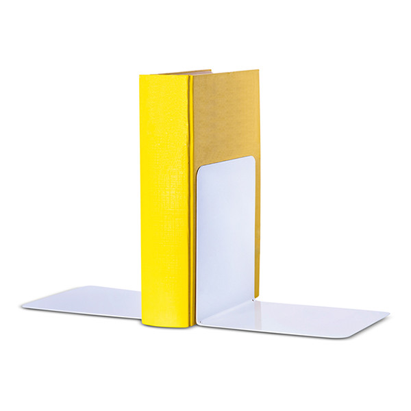 Maul metalen boekensteunen wit 14 x 14 x 12 cm (2 stuks) 3506202 402274 - 5