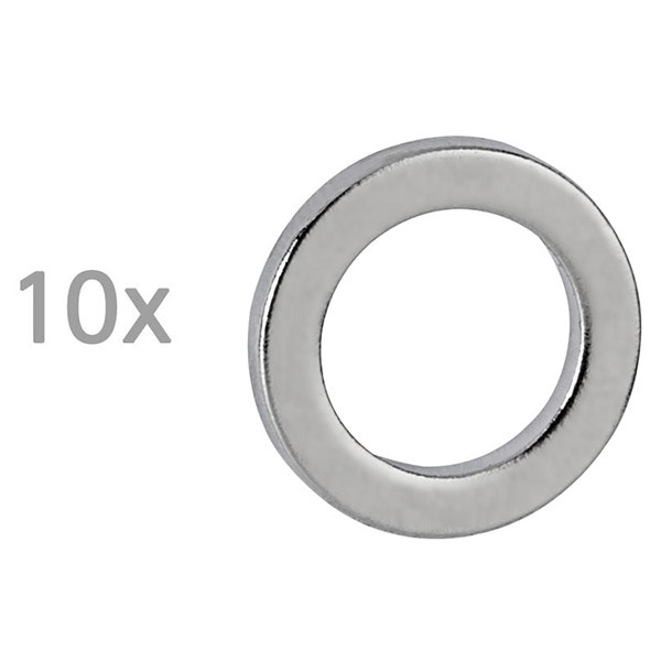 Maul neodymium ringmagneet 12 mm (10 stuks) 6168396 402178 - 1