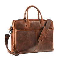Maverick lederen business tas met laptopvak 15,6 inch 229901