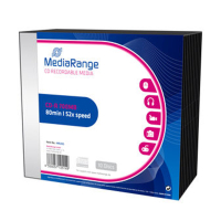 MediaRange CD-R 80 min.10 stuks in slimline doosjes 828611