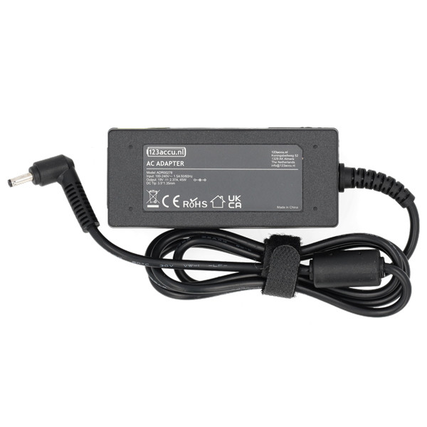 Medion adapter (19 V, 2.37 A, 45 W, 123accu huismerk) 40047348 40049091 40057145 40060493 40063261 ADR00278 - 2