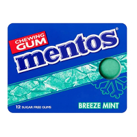 Mentos Breeze Mint gum blister (12 stuks)